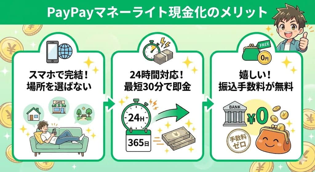 PayPayマネーライト現金化のメリット